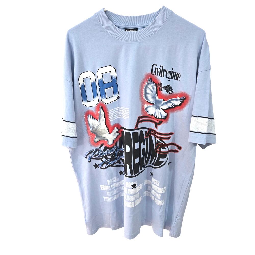 Civil Regime OverSized Large Men's Pale Blue American Classic
